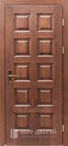 Стальная дверь С зеркалом №63 - фото вид снаружи