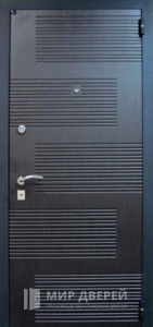Стальная дверь МДФ №207 - фото вид снаружи
