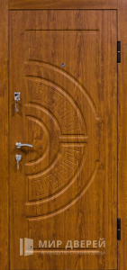 Стальная дверь МДФ №327 - фото вид снаружи