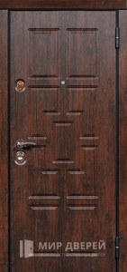 Стальная дверь МДФ №89 - фото вид снаружи