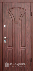 Металл МДФ входная дверь №542 - фото вид снаружи