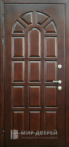 Входная дверь в дом с МДФ №300 - фото вид изнутри