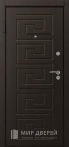 Металлическая дверь с МДФ накладкой для деревянного дома №45 - фото вид изнутри