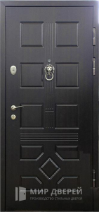 Стальная дверь МДФ №19 - фото вид снаружи
