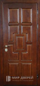 Металлическая дверь МДФ снаружи №22 - фото вид снаружи