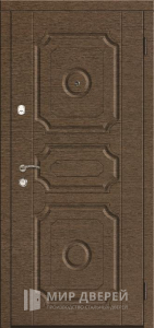 Стальная дверь МДФ №349 - фото вид снаружи