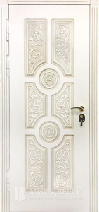 Белая железная дверь №16 - фото вид изнутри
