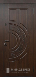 Стальная дверь МДФ №539 - фото вид снаружи