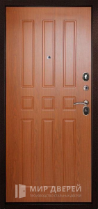 Входная дверь с накладкой МДФ №520 - фото вид изнутри