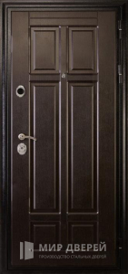 Металлическая дверь с накладкой МДФ №531 - фото вид снаружи