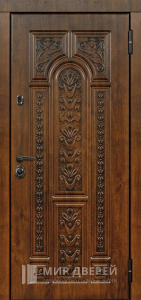 Стальная дверь МДФ №59 - фото вид снаружи