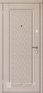 Металлическая дверь с МДФ панелью для загородного дома №36 - фото вид изнутри
