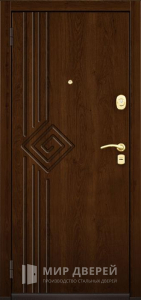 Металлическая дверь с МДФ отделкой №322 - фото вид изнутри