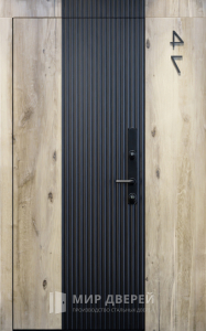 Железная дизайнерская дверь №25 - фото вид изнутри