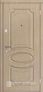 Металлическая дверь с МДФ накладкой на дачу №48 - фото вид снаружи