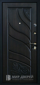 Металлическая дверь с МДФ накладками №340 - фото вид изнутри