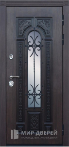 Парадная дверь премиум №387 - фото вид снаружи