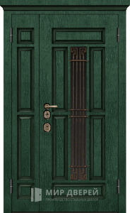 Дверь металлическая утепленная для частного дома №11 - фото вид снаружи