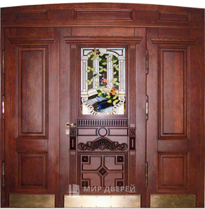 Стальная эксклюзивная дверь для загородного дома №44 - фото №1