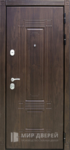 Стальная дверь МДФ №58 - фото вид снаружи