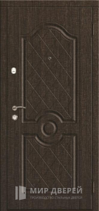 Стальная дверь МДФ №79 - фото вид снаружи