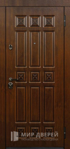 Стальная дверь МДФ №208 - фото вид снаружи