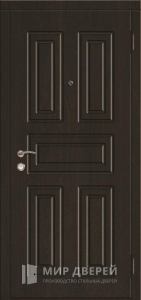 Стальная дверь с МДФ накладкой в дом №35 - фото №1