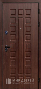 Стальная дверь МДФ №319 - фото вид снаружи
