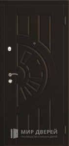 Входная дверь с МДФ накладкой в частный дом №75 - фото №1