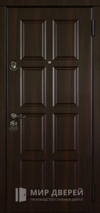 Входная дверь МДФ без фрезеровки №95 - фото вид снаружи