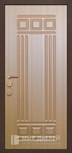 Стальная дверь МДФ №146 - фото вид снаружи