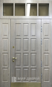 Металлическая дверь с фрамугой №34 - фото №1