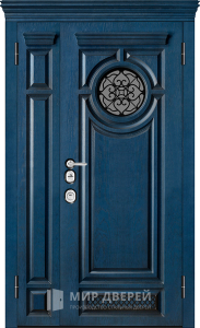 Двухстворчатая дверь с терморазрывом для дома №7 - фото вид снаружи