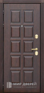 Входная металлическая дверь в современном стиле для деревянного дома №11 - фото №2