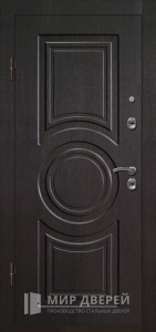 Входная утепленная дверь в частный дом №44 - фото вид изнутри