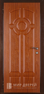 Металлическая дверь МДФ панели под имитация бруса №100 - фото вид изнутри