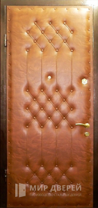 Входная металлическая дверь с винилискожей №6 - фото вид изнутри