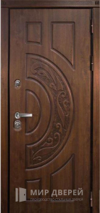 Стальная дверь МДФ №26 - фото вид снаружи