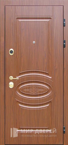 Входная уличная дверь с МДФ №305 - фото вид снаружи
