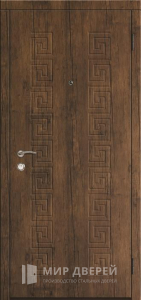 Стальная дверь МДФ №56 - фото вид снаружи