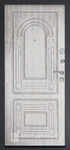Металлическая дверь современная в коттедж №19 - фото вид изнутри