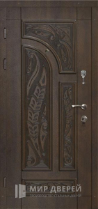 Входная металлическая дверь с МДФ отделкой №544 - фото вид изнутри