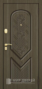 Стальная дверь МДФ №529 - фото вид снаружи