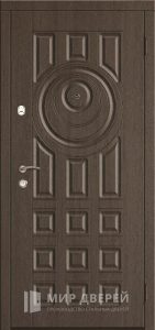 Стальная дверь МДФ №314 - фото вид снаружи