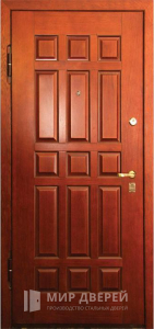 Дверь обшитая панелями экошпон №178 - фото №2