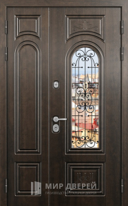 Двойная металлическая дверь №24 - фото №1