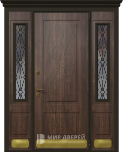 Эксклюзивная дверь большого размера на заказ №34 - фото вид снаружи