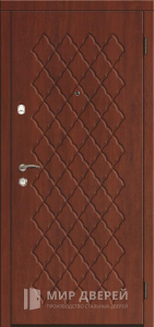 Входная металлическая дверь с МДФ в гостиницу №10 - фото вид снаружи