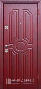 Стальная дверь МДФ №53 - фото вид снаружи