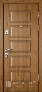 Металлическая входная дверь в каркасный дом №5 - фото вид снаружи
